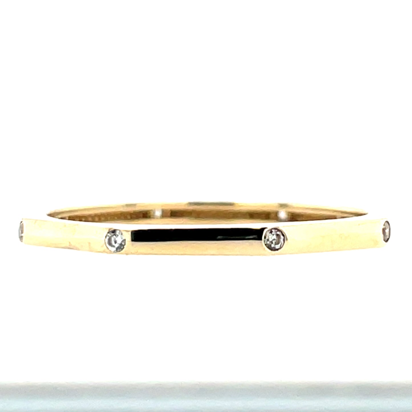 9ct Gold Octagon Stacking Ring GR343 D