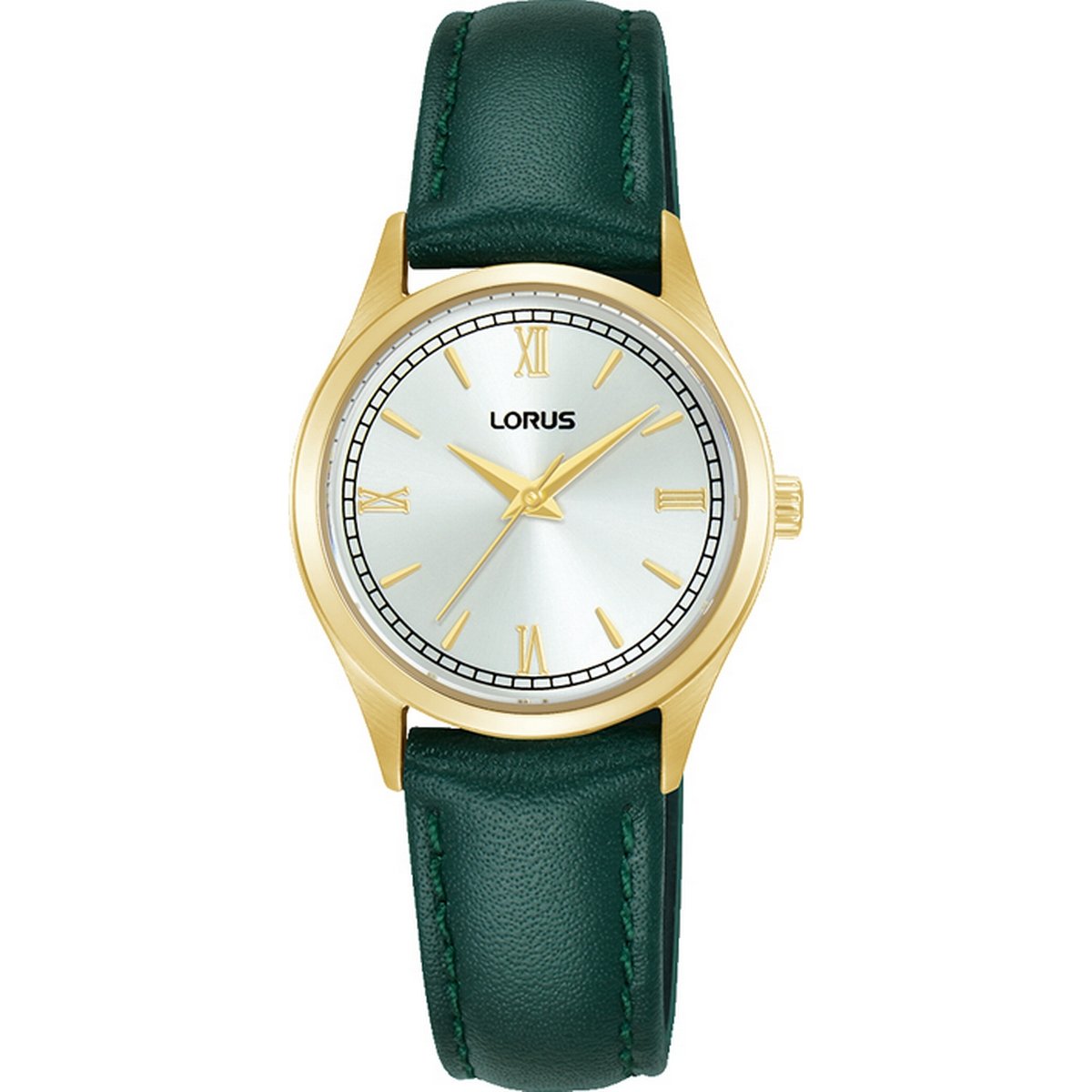 LORUS QUARTZ LADIES GOLD PLATED WHITE DIAL STRAP WATCH RG216YX9