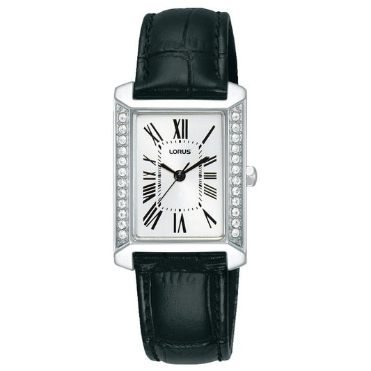LORUS QUARTZ LADIES STAINLESS STEEL WHITE DIAL STRAP WATCH RG241YX9