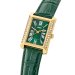 LORUS QUARTZ LADIES GOLD PLATED GREEN DIAL STRAP WATCH RG242YX9