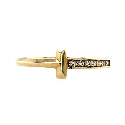 9ct Gold CZ  Stacking Ring GRZ341 D