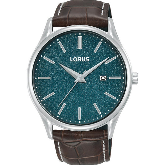 LORUS QUARTZ GENTS STAINLESS STEEL BLUE DIAL STRAP WATCH RH935QX9