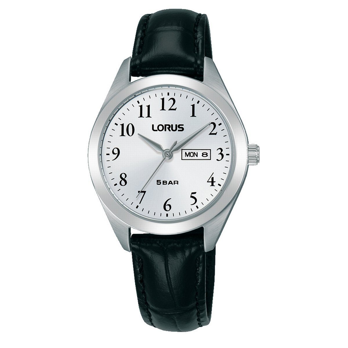 LORUS QUARTZ LADIES STAINLESS STEEL WHITE DIAL STRAP WATCH RN807AX8