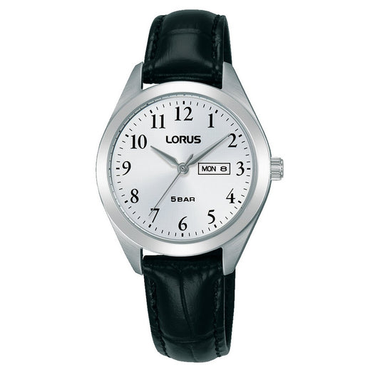 LORUS QUARTZ LADIES STAINLESS STEEL WHITE DIAL STRAP WATCH RN807AX8