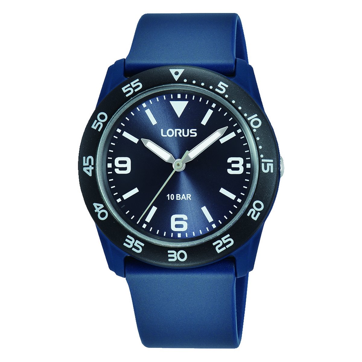 LORUS QUARTZ KIDS BLUE DIAL BLUE SILICONE STRAP RRX87HX(