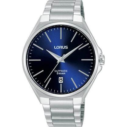 LORUS QUARTZ GENTS STAINLESS STEEL BLUE DIAL BRACELET WATCH RS947DX9