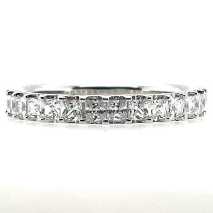 Sterling Silver CZ Eternity / Wedding Ring RSE109