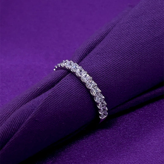 Sterling Silver CZ Eternity / Wedding Ring RSE109