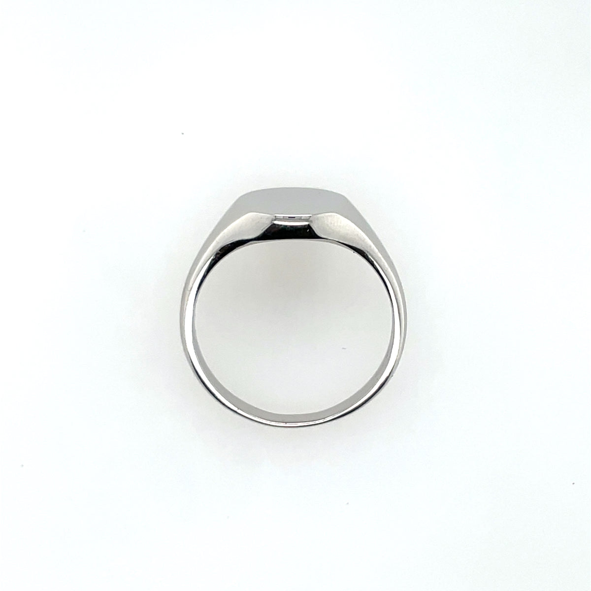 Sterling Silver Mens Oval Signet Ring RSW070