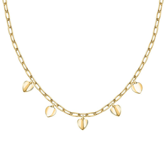 MORELLATO GOLD PLATED PAILLETTES HEART NECKLACE SAWW01