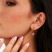 Morellato Gold plated Trilliant Hoop Earrings SAWY13