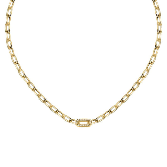 MORELLATO GOLD PLATED INTRECCI NECKLACE CRYSTAL SAZC02
