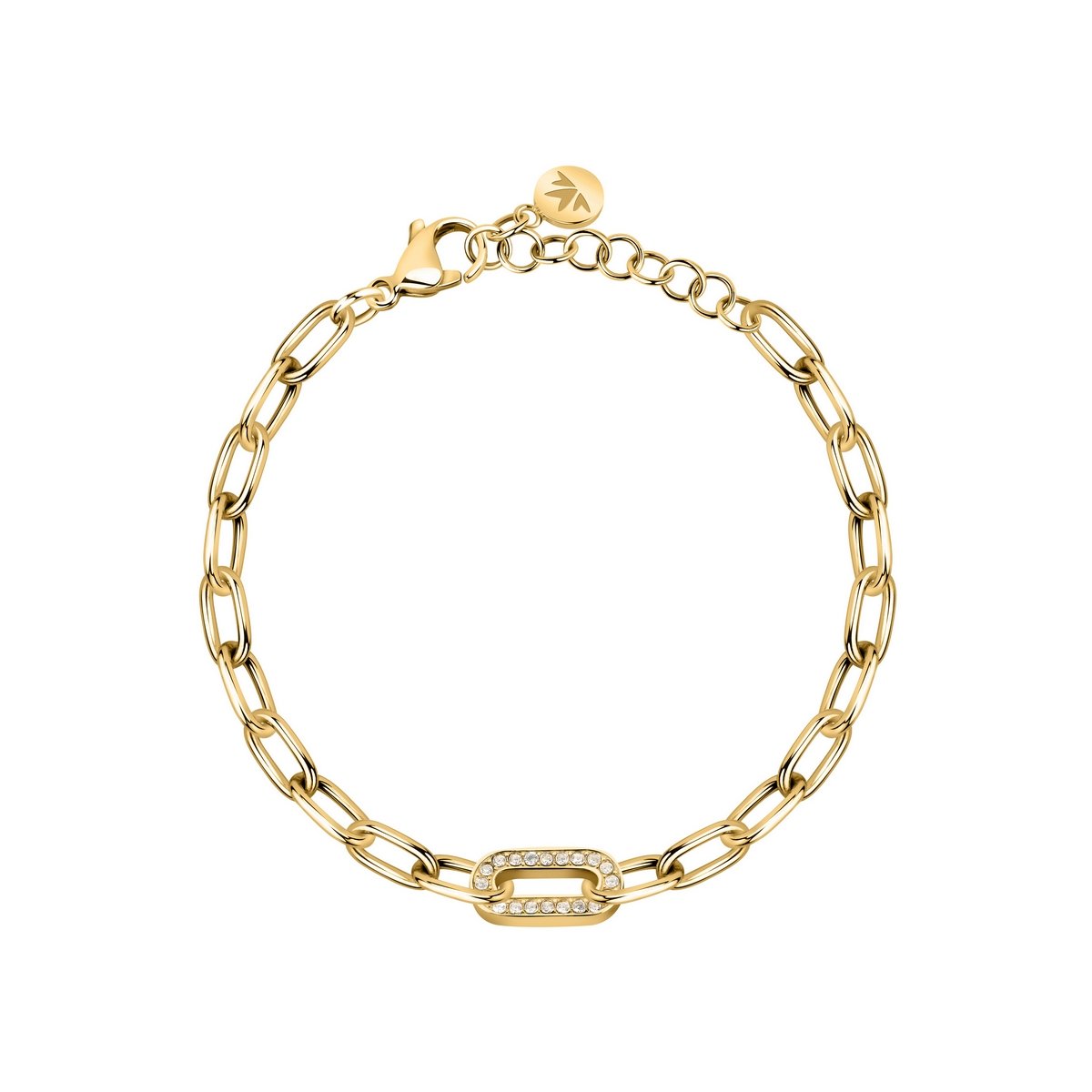 MORELLATO GOLD PLATED INTRECCI BRACELET CRYSTAL SAZC04