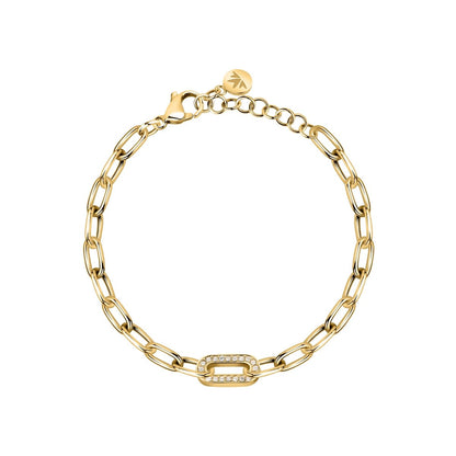 MORELLATO GOLD PLATED INTRECCI BRACELET CRYSTAL SAZC04