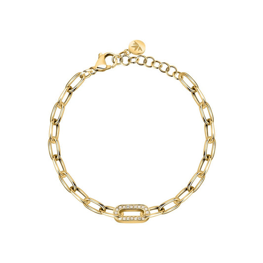 MORELLATO GOLD PLATED INTRECCI BRACELET CRYSTAL SAZC04