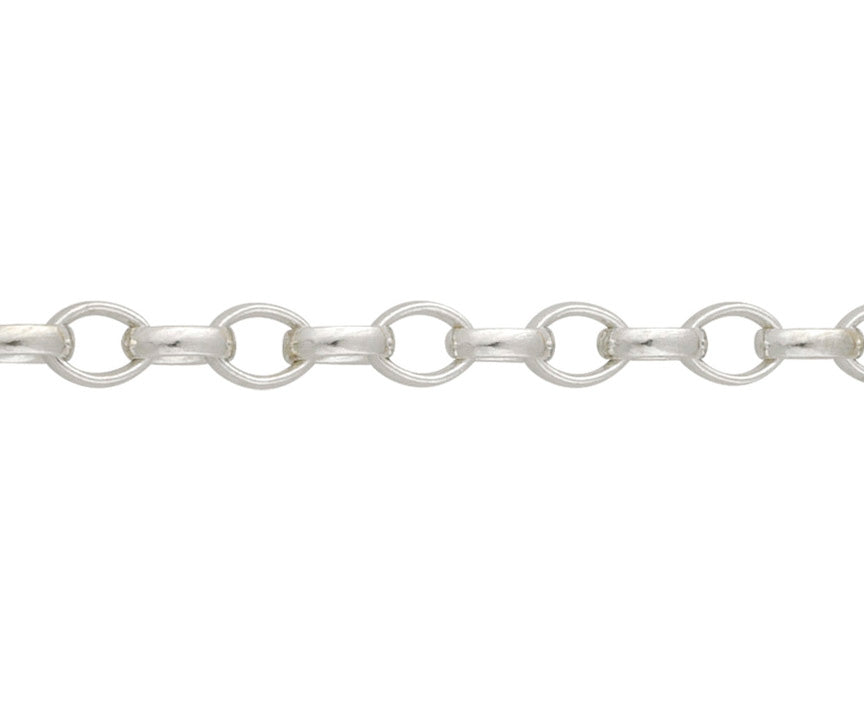 Sterling Silver 20 inch Chunky Oval Belcher T-Bar Chain SB3020T