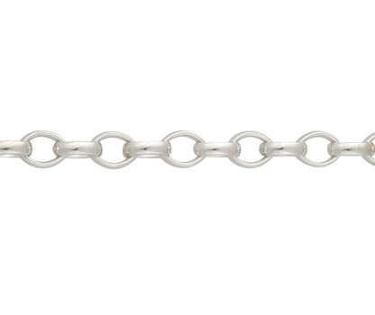 Sterling Silver 20 inch Chunky Oval Belcher T-Bar Chain SB3020T