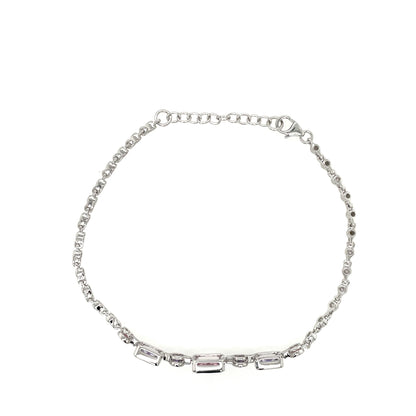 Sterling Silver Pink / Lavender Bracelet SB8357/AM