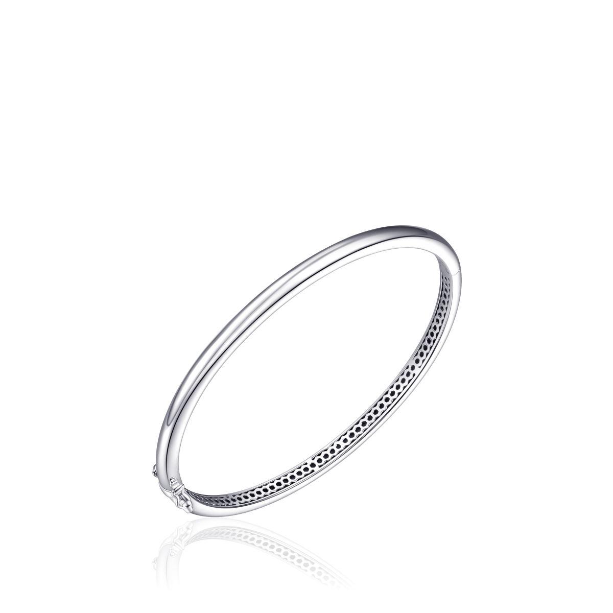 Gisser Silver 4mm Domed Bangle SBA4