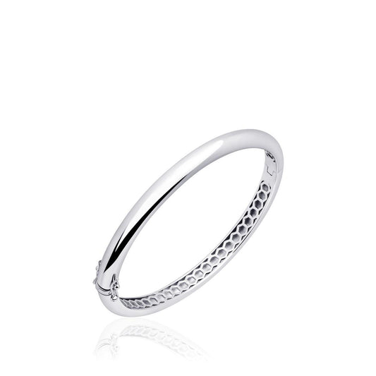 Gisser Silver 6mm Domed Bangle SBA6