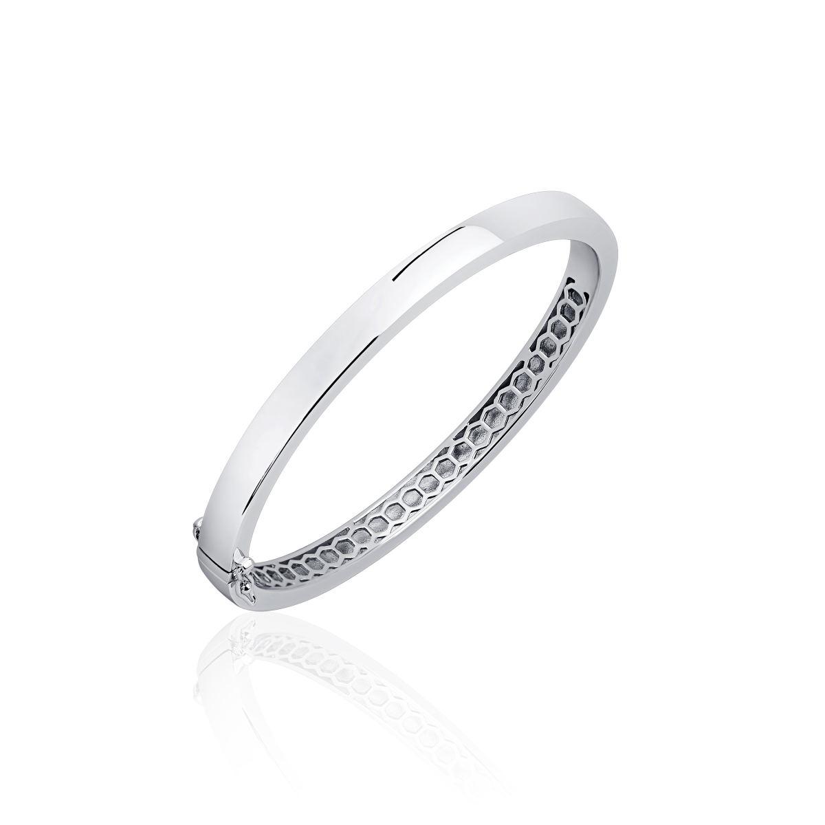 Gisser Silver 6mm Square Bangle SBB6