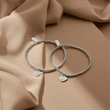 ChloBo Sterling Silver Cute Charm Heart Bracelet