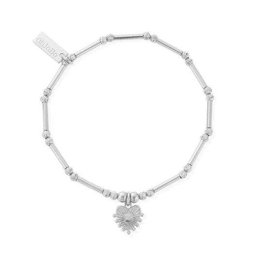 ChloBo Dainty Moon Cut Sparkle Glowing Beauty Bracelet