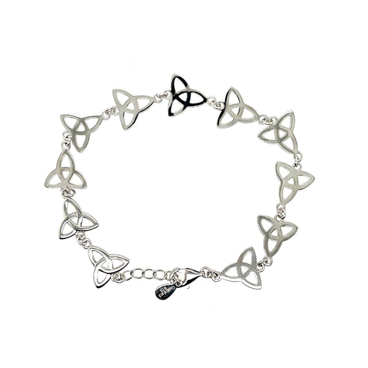 Sterling Silver Trinity Knot Bracelet SCBR19