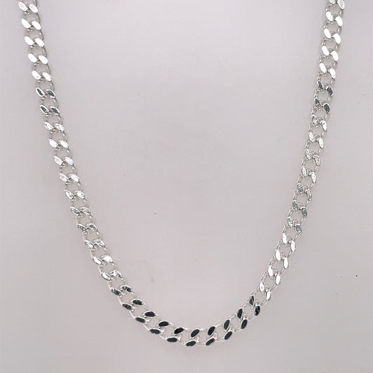 Sterling Silver Men's 20 inch 3.5mm Curb Chain SCC6