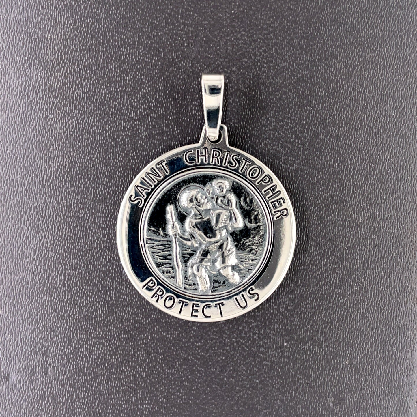 Sterling Silver 22mm St. Christopher Medal SCN110