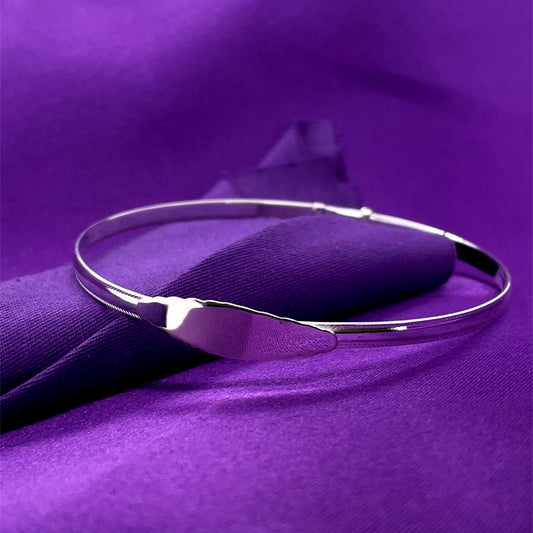 Sterling Silver Engravable Expanding Bangle Adult SCNB103