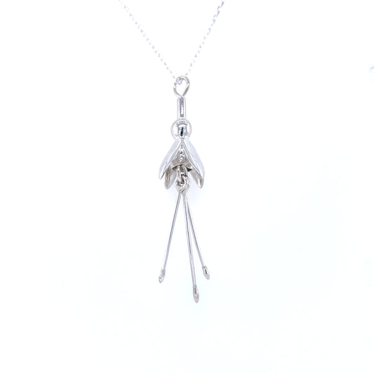 Sterling Silver Irish Fuchsia Pendant SCP120