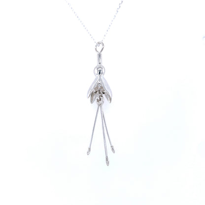 Sterling Silver Irish Fuchsia Pendant SCP120