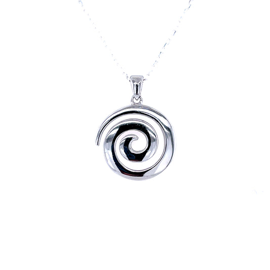 Sterling Silver Celtic Spiral Pendant SCP260