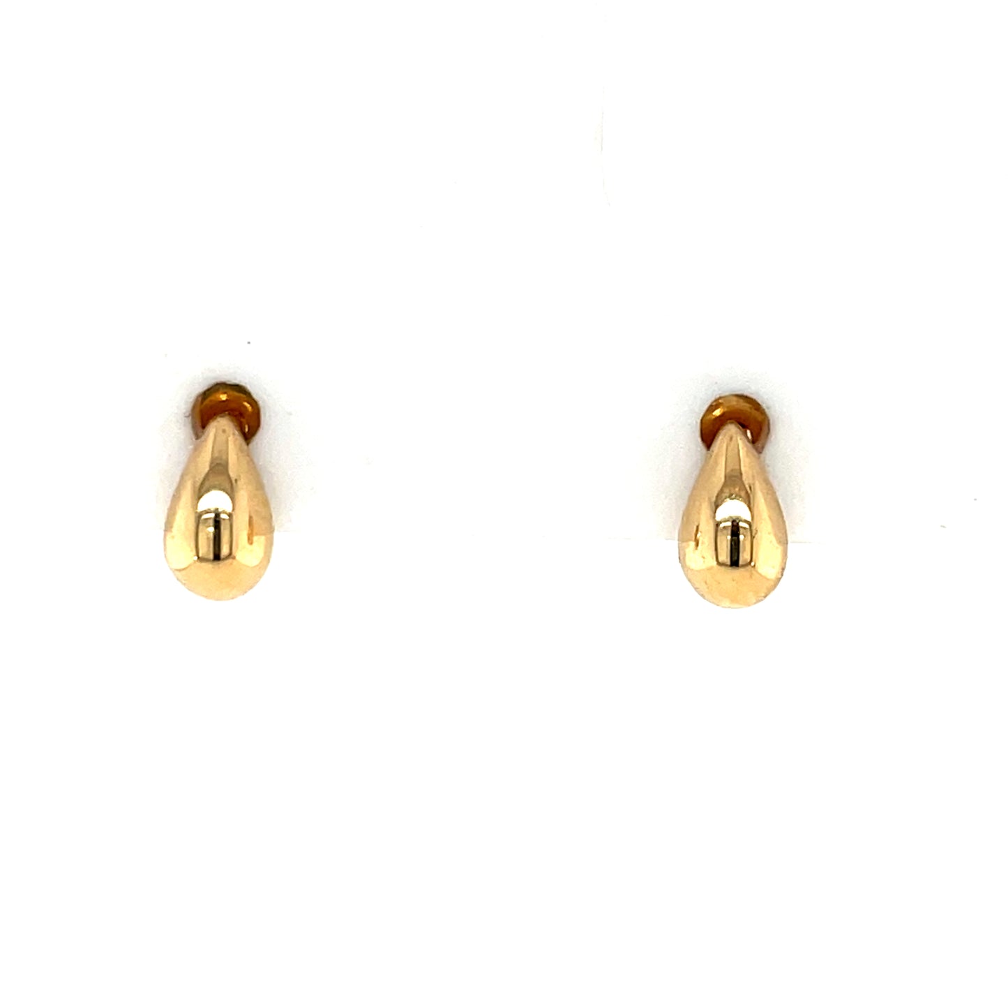 Silver Gold-plated Teardrop Stud Earrings SE759