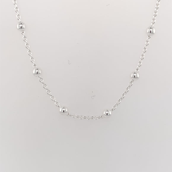 Sterling Silver 3mm Ball Chain Necklace