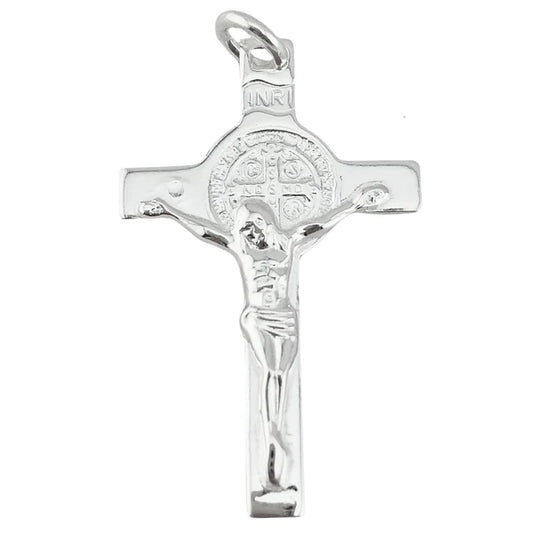 Sterling Silver Crucifix - St Benedict SH35663