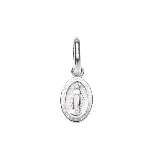 Sterling Silver 8mm Tiny Miraculous Medal SH43011