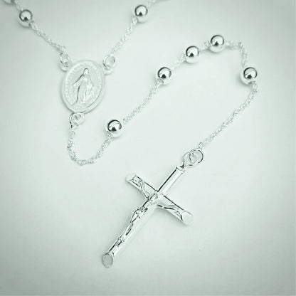 Sterling Silver Rosary Beads SH45040