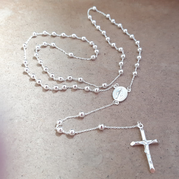Sterling Silver Rosary Beads SH45040