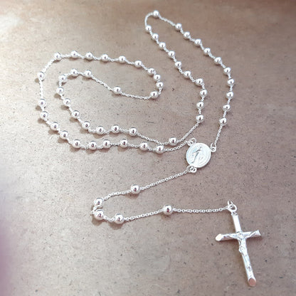 Sterling Silver Rosary Beads SH45040