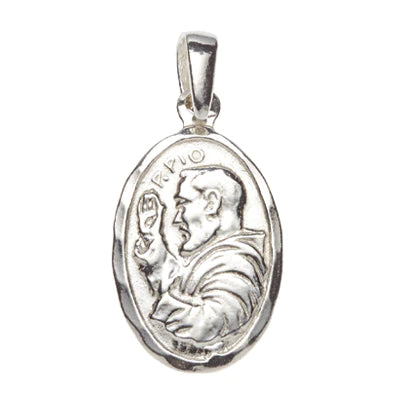 Sterling Silver Padre Pio Medal SH53071