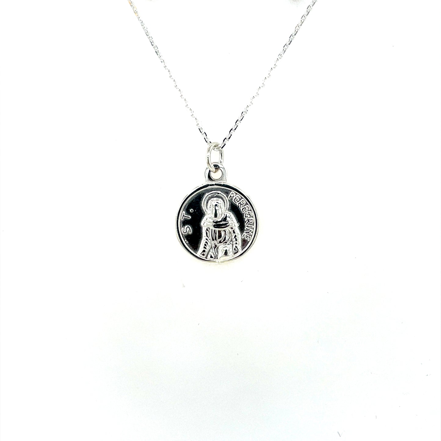 Sterling Silver St. Peregrine Medal SH57126