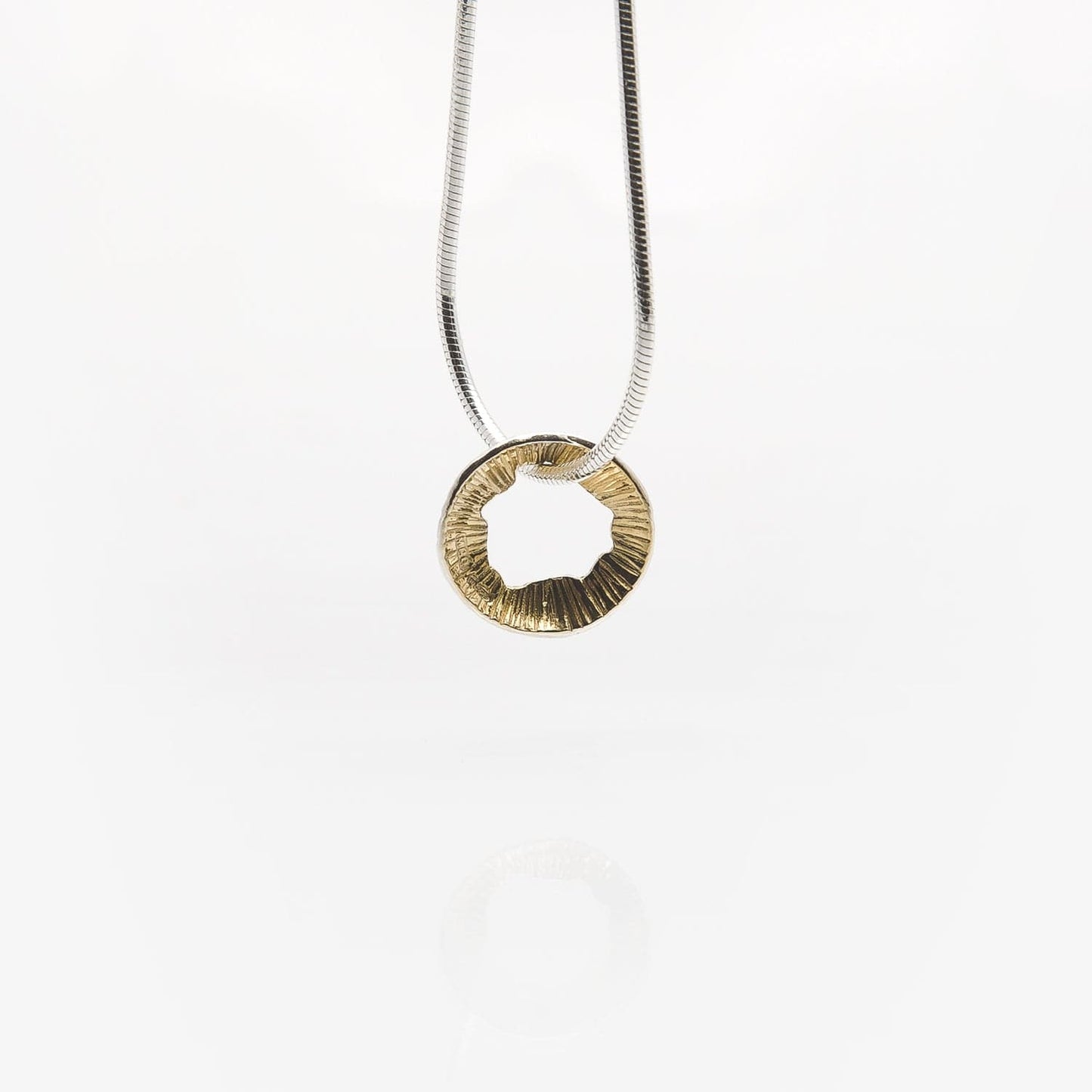 Martina Hamilton Golden Shore Silver and Gold Plated Pendant Petite SHB3K-gp