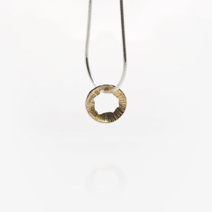 Martina Hamilton Golden Shore Silver and Gold Plated Pendant Petite SHB3K-gp