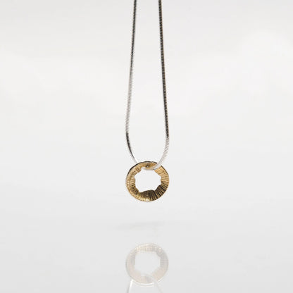 Martina Hamilton Golden Shore Silver and Gold Plated Pendant Petite SHB3K-gp