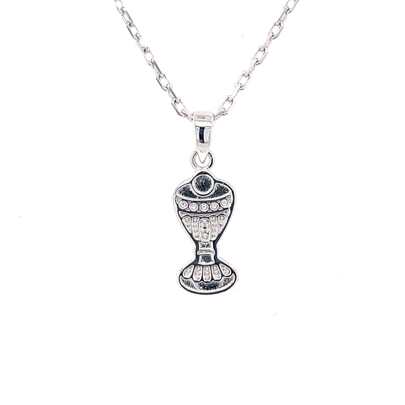 Sterling Silver Communion Chalice Necklace SM133