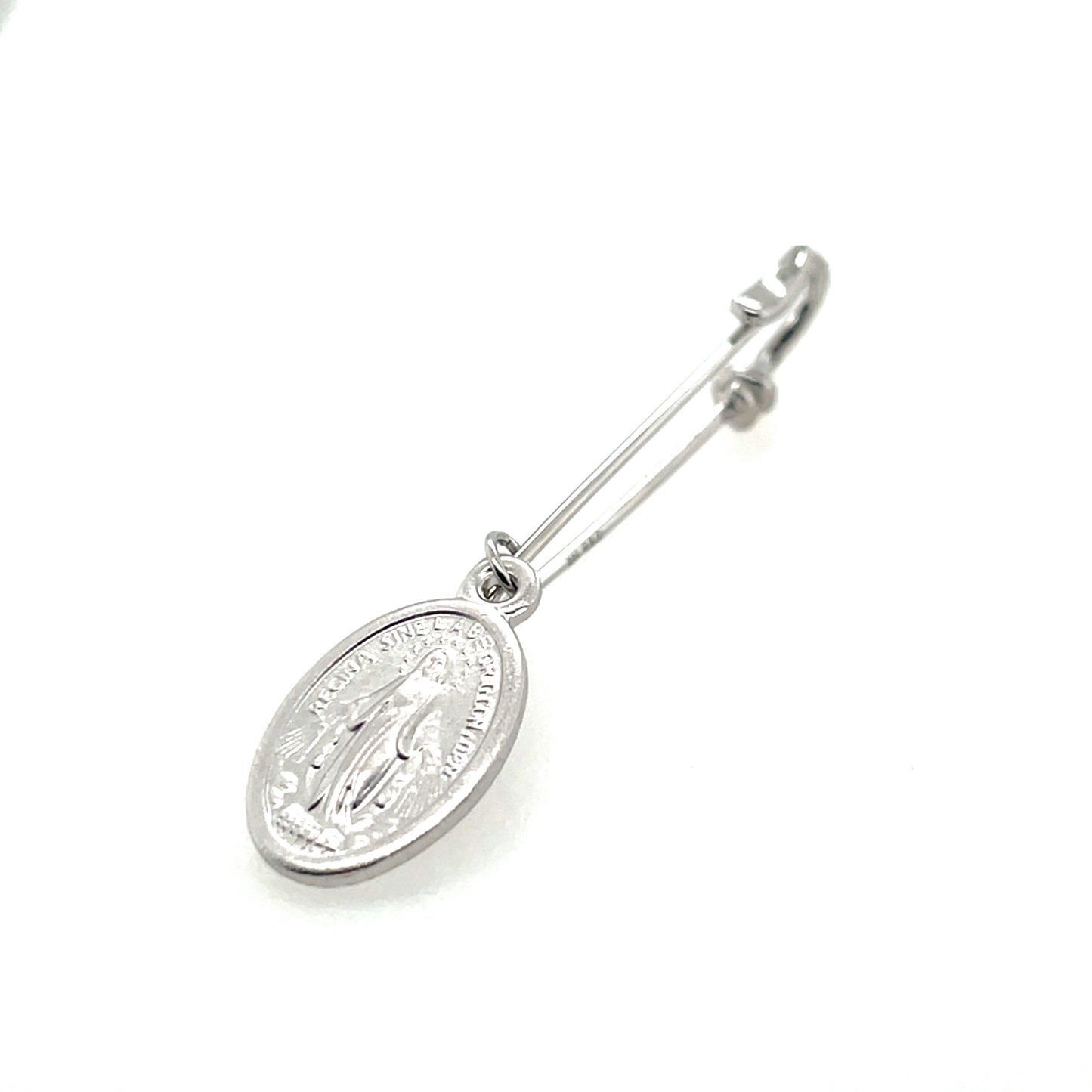 Sterling Silver Miraculous Medal on Pin SM220