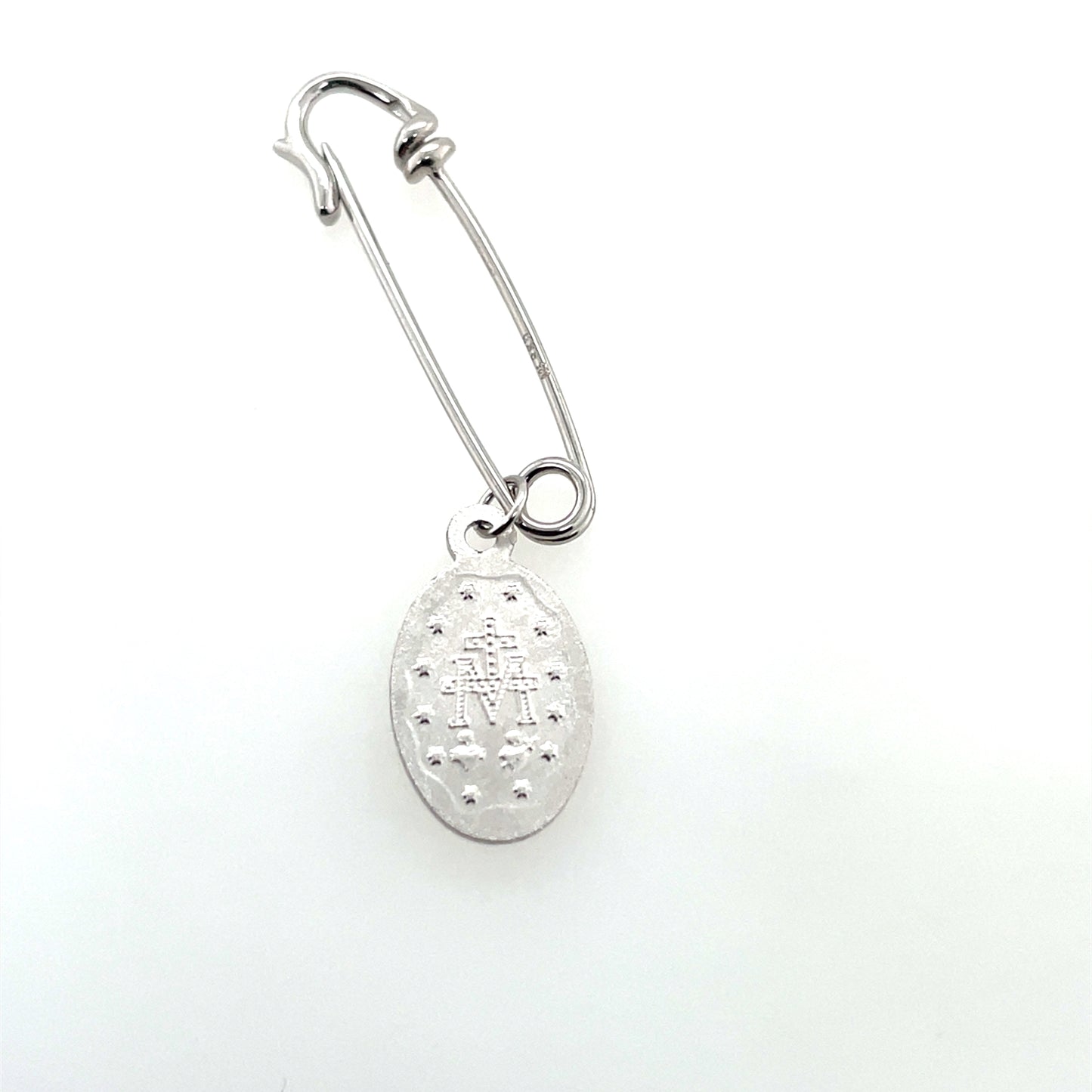 Sterling Silver Miraculous Medal on Pin SM220