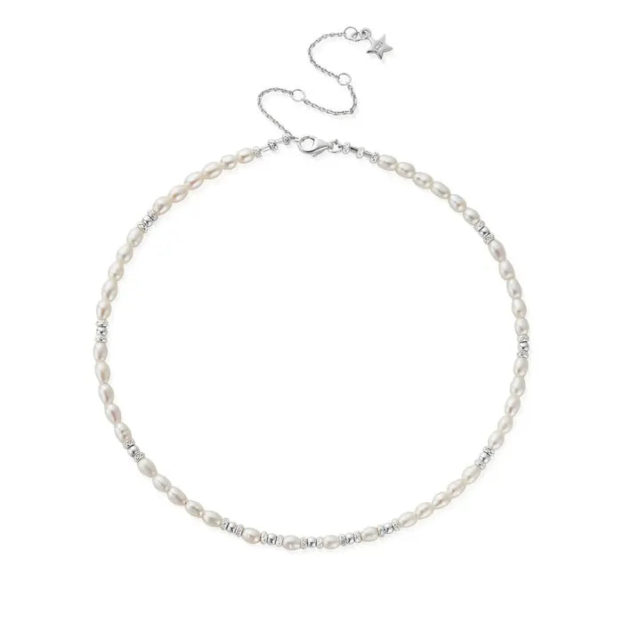 ChloBo Sterling Silver Freshwater Pearl Choker Necklace